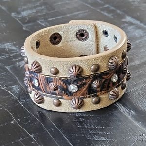 Leather Cuff Bracelet. NWOT